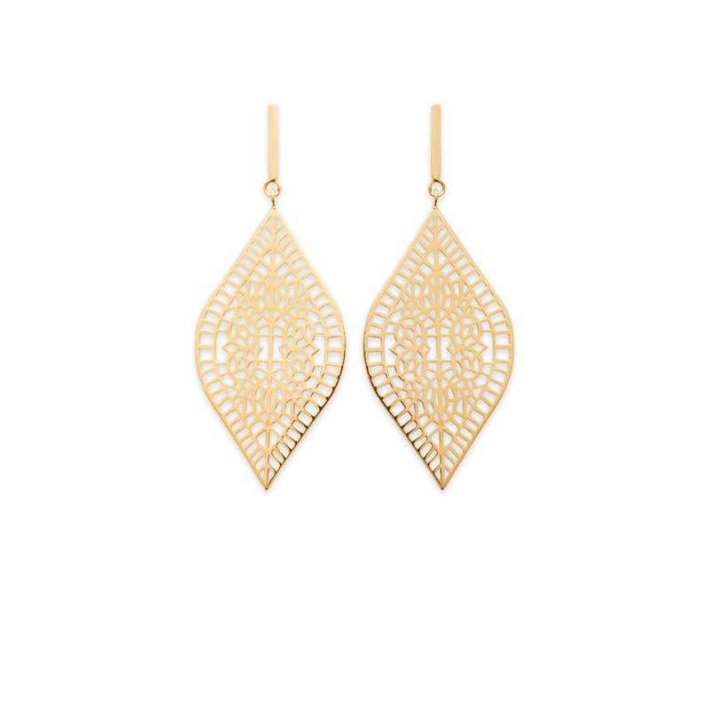 Σκουλαρίκια Κρίκοι Brass Επίχρυσα 18Κ  Oxford Street 23012100