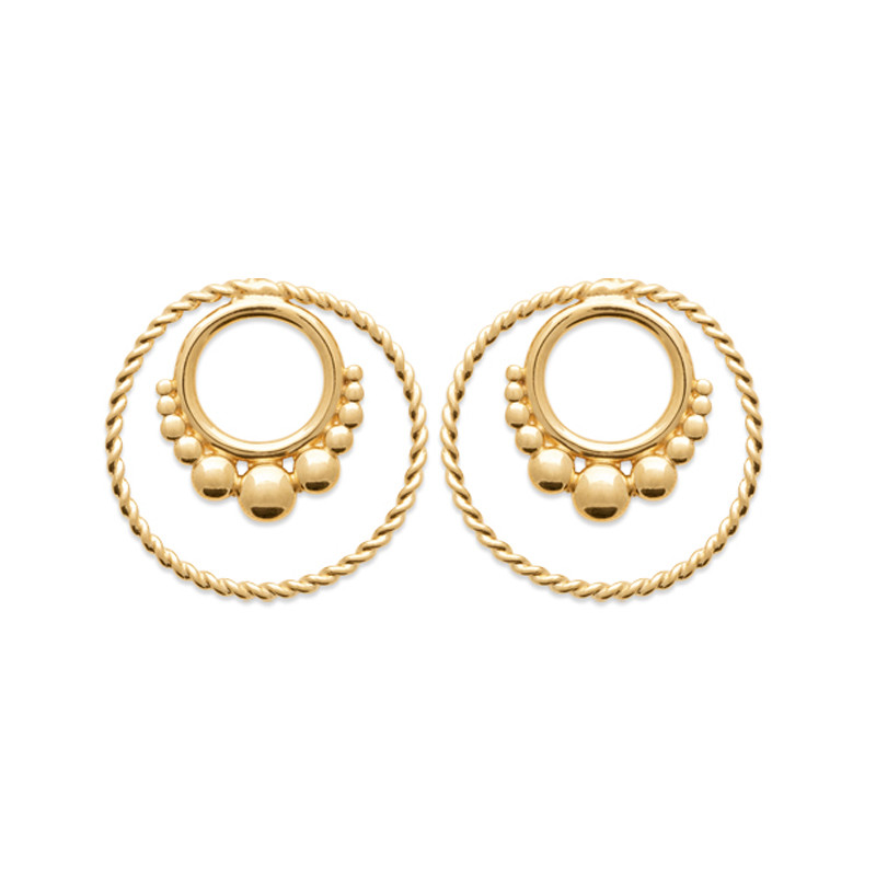 Σκουλαρίκια Brass Επίχρυσα 18Κ  Oxford Street 23016300