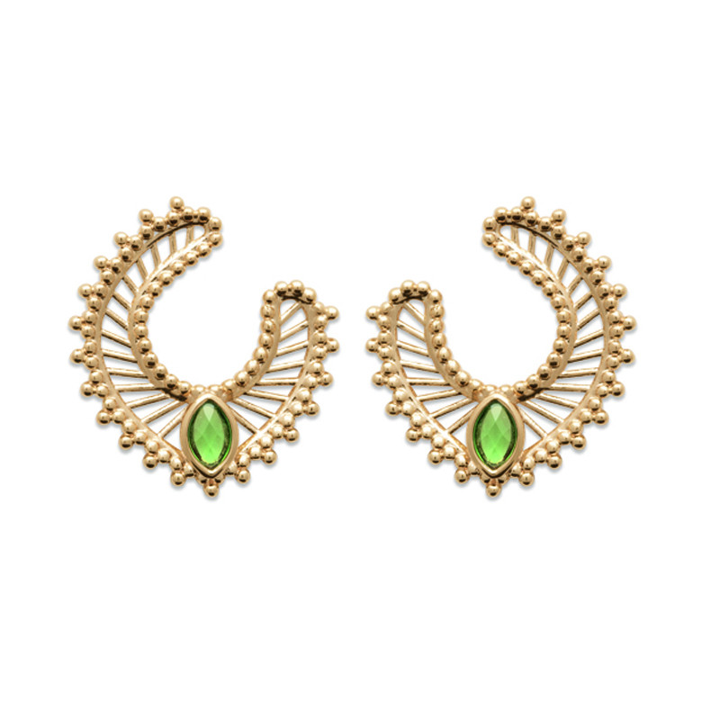 Σκουλαρίκια Brass Επίχρυσα 18Κ  Oxford Street 23025850