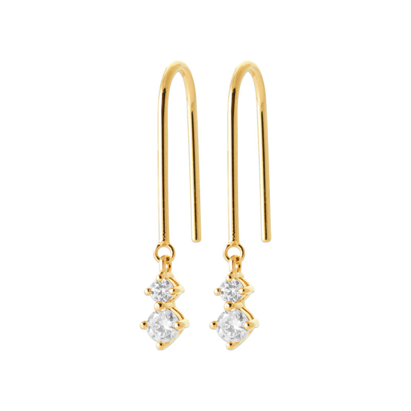 Σκουλαρίκια Brass Επίχρυσα 18Κ  Oxford Street 23034010