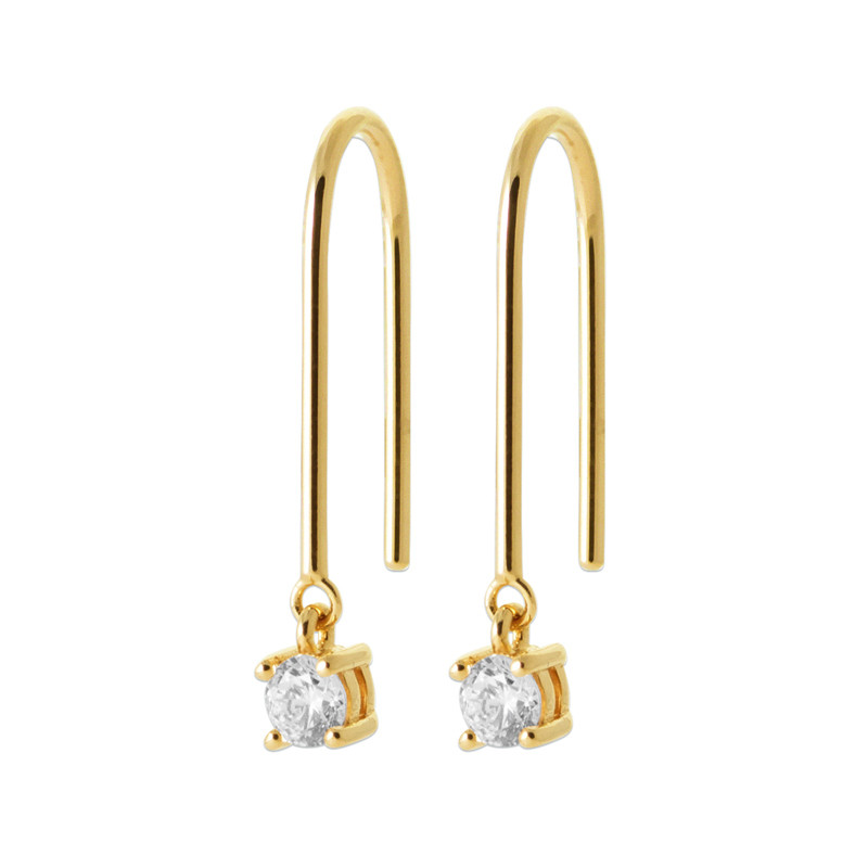 Σκουλαρίκια Κρίκοι Brass Επίχρυσα 18Κ  Oxford Street  23034110