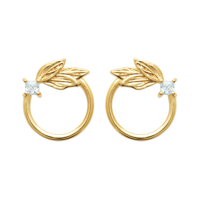 Σκουλαρίκια Brass Επίχρυσα 18Κ  Oxford Street 23036310