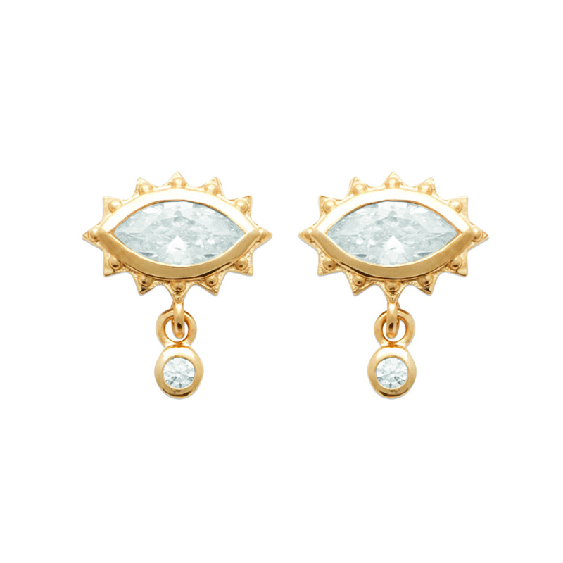 Σκουλαρίκια Brass Επίχρυσα 18Κ  Oxford Street 23038310