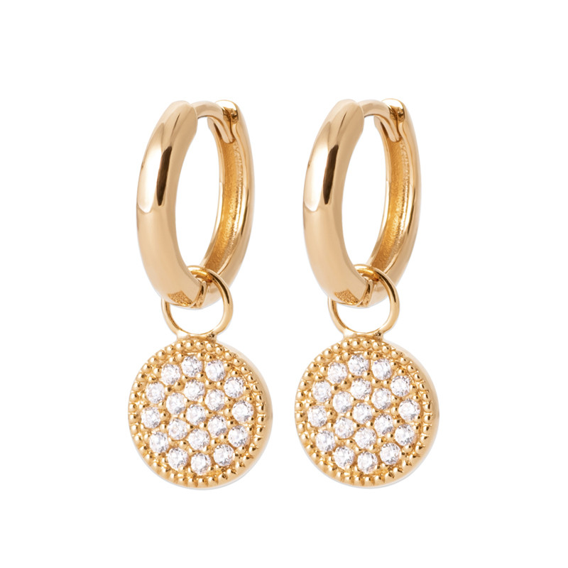 Σκουλαρίκια Κρίκοι Brass Επίχρυσα 18Κ  Oxford Street 2640510