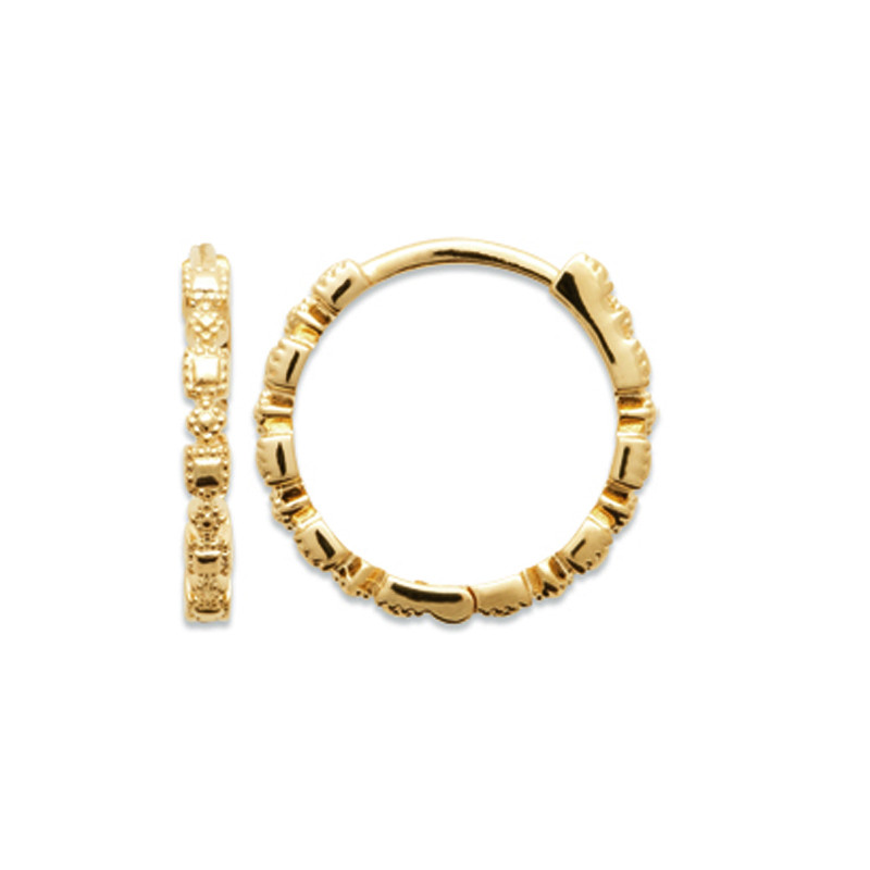 Σκουλαρίκια Κρίκοι Brass Επίχρυσα 18Κ  Oxford Street 2654300