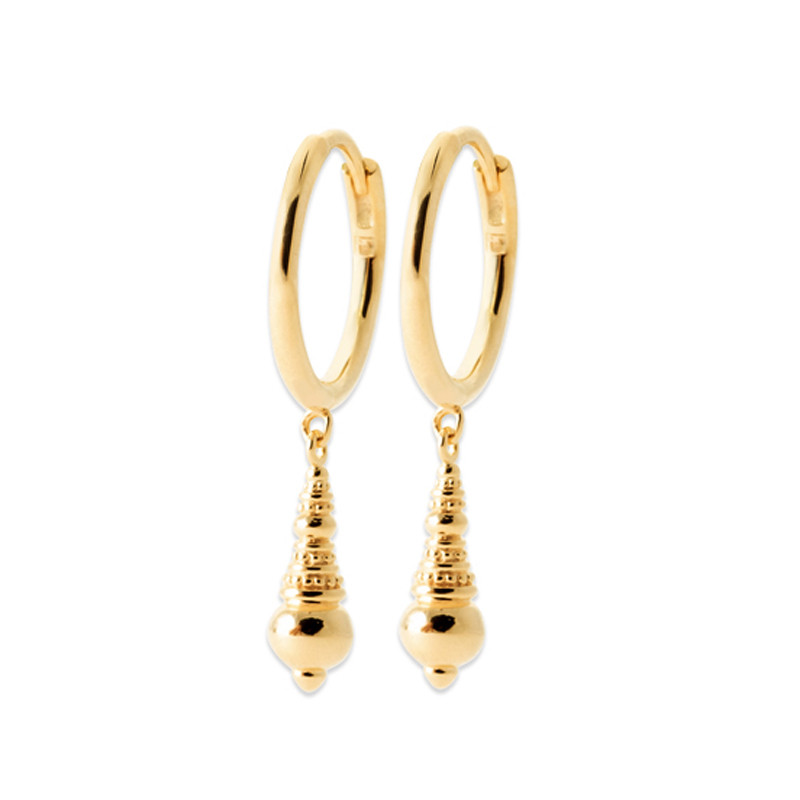 Σκουλαρίκια Κρίκοι Brass Επίχρυσα 18Κ  Oxford Street 2660500