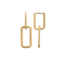 Σκουλαρίκια Κρίκοι Brass Επίχρυσα 18Κ  Oxford Street 2591900