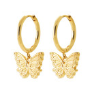 Σκουλαρίκια Κρίκοι Brass Επίχρυσα 18Κ  Oxford Street 2664200