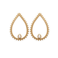 Σκουλαρίκια Brass Επίχρυσα 18Κ  Oxford Street 23008010