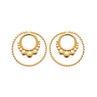 Σκουλαρίκια Brass Επίχρυσα 18Κ  Oxford Street 23016300