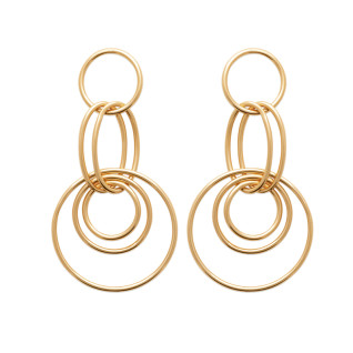 Σκουλαρίκια Brass Επίχρυσα 18Κ  Oxford Street 23013100