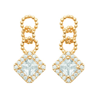 Σκουλαρίκια Brass Επίχρυσα 18Κ  Oxford Street 23042310