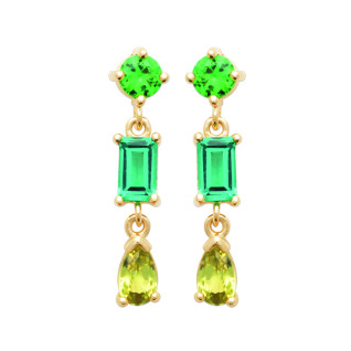 Σκουλαρίκια Brass Επίχρυσα 18Κ  Oxford Street 23045050