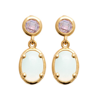 Σκουλαρίκια Brass Επίχρυσα 18Κ  Oxford Street 2599210