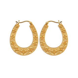 Σκουλαρίκια Κρίκοι Brass Επίχρυσα 18Κ  Oxford Street 2645100