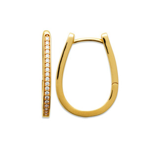 Σκουλαρίκια Κρίκοι Brass Επίχρυσα 18Κ  Oxford Street 2651710