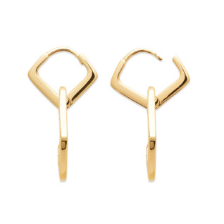 Σκουλαρίκια Κρίκοι Brass Επίχρυσα 18Κ  Oxford Street 2653700