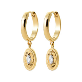 Σκουλαρίκια Κρίκοι Brass Επίχρυσα 18Κ  Oxford Street 2662310