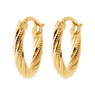 Σκουλαρίκια Κρίκοι Brass Επίχρυσα 18Κ  Oxford Street  2662500