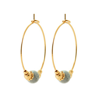 Σκουλαρίκια Κρίκοι Brass Επίχρυσα 18Κ  Oxford Street 2664615